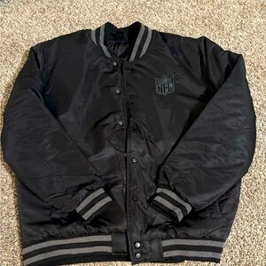 NFL BLACK XL BOMBER JACKET